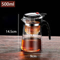 500ML Heat Resistant Glass Teapot One-click filtering Tea Pot Tea Water Separation Filter Tea Maker Coffee Pot Home Teaware Set