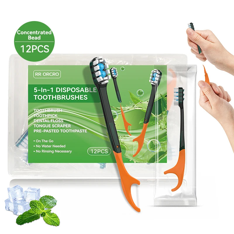 Exploded Bead Toothbrush Disposable Adult Cleaning Toothbrush Portable Travel Toothbrush With Toothpaste