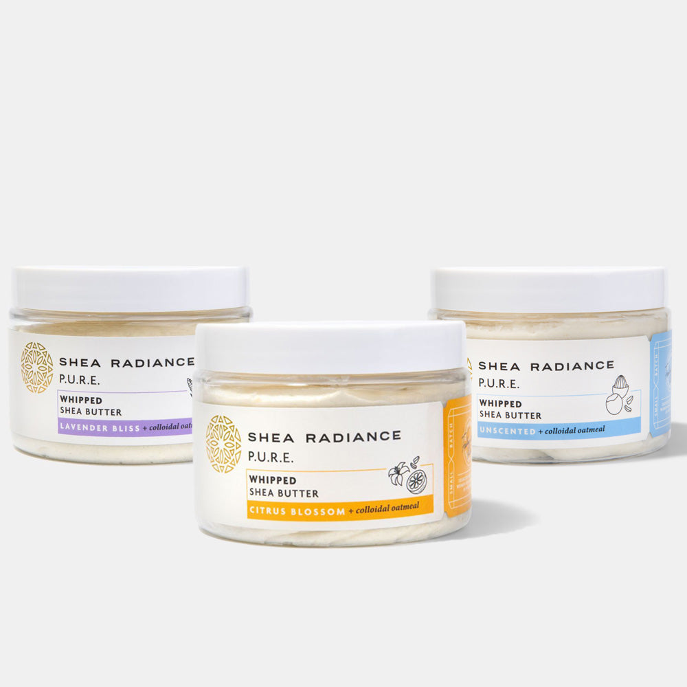 Whipped Shea Body Butter with Colloidal Oatmeal for Dry and Sensitive Skin