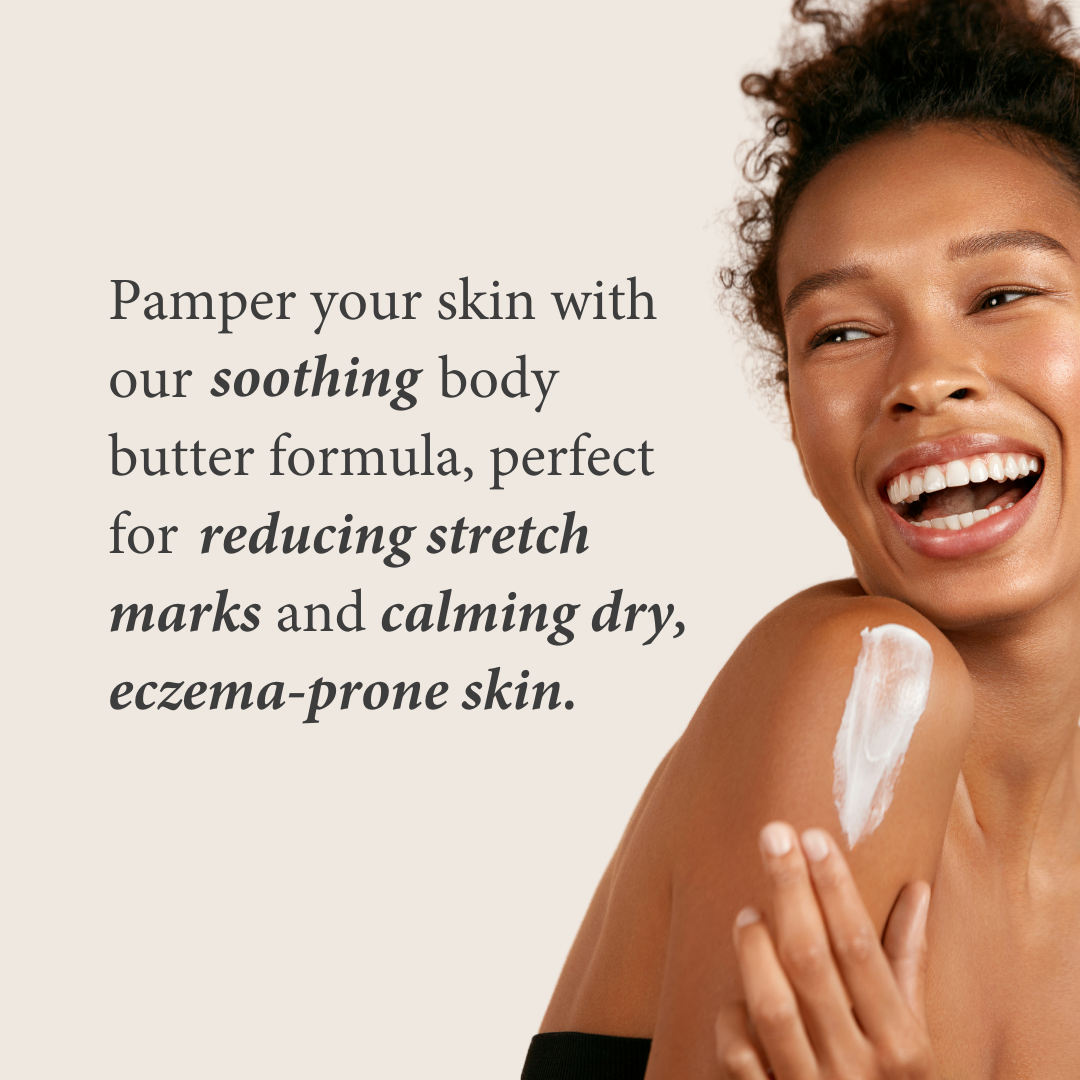 Whipped Shea Body Butter with Colloidal Oatmeal for Dry and Sensitive Skin